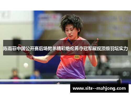 陈雨菲中国公开赛后场劈杀精彩绝伦勇夺冠军展现顶级羽坛实力 陈雨菲中国公开赛后场劈杀精彩绝伦勇夺冠军展现顶级羽坛实力